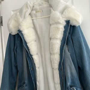 Winter fur Jean coat